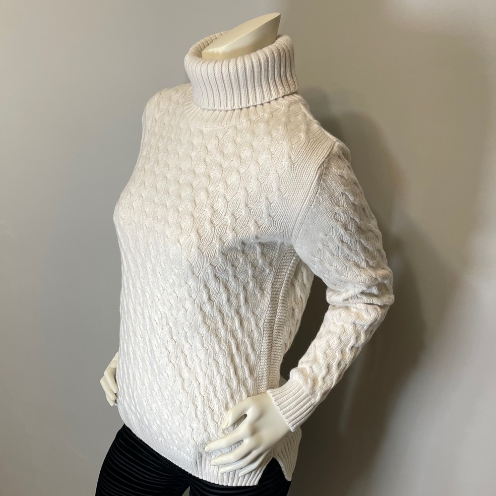 Barbour Womens Burne Knit Turtleneck Sweater Size8